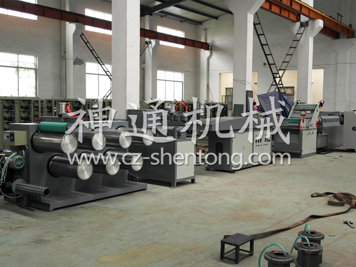 Plastic artificial turf open wire production line